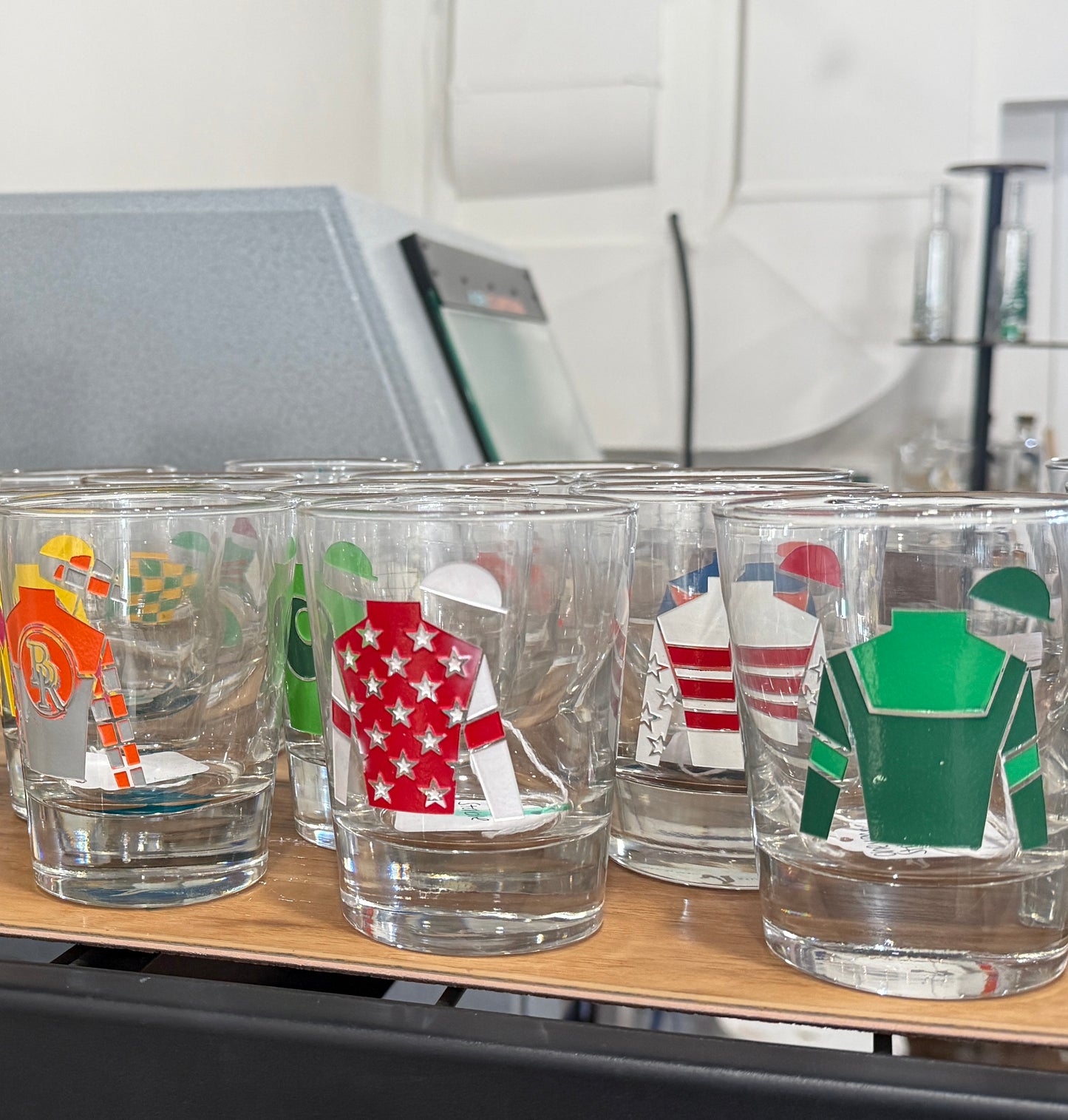 Custom Silks Rocks Glasses