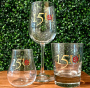 KENTUCKY DERBY 150 - Tapered rocks glass set of 2